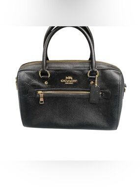 Coach Black Leather Rowan